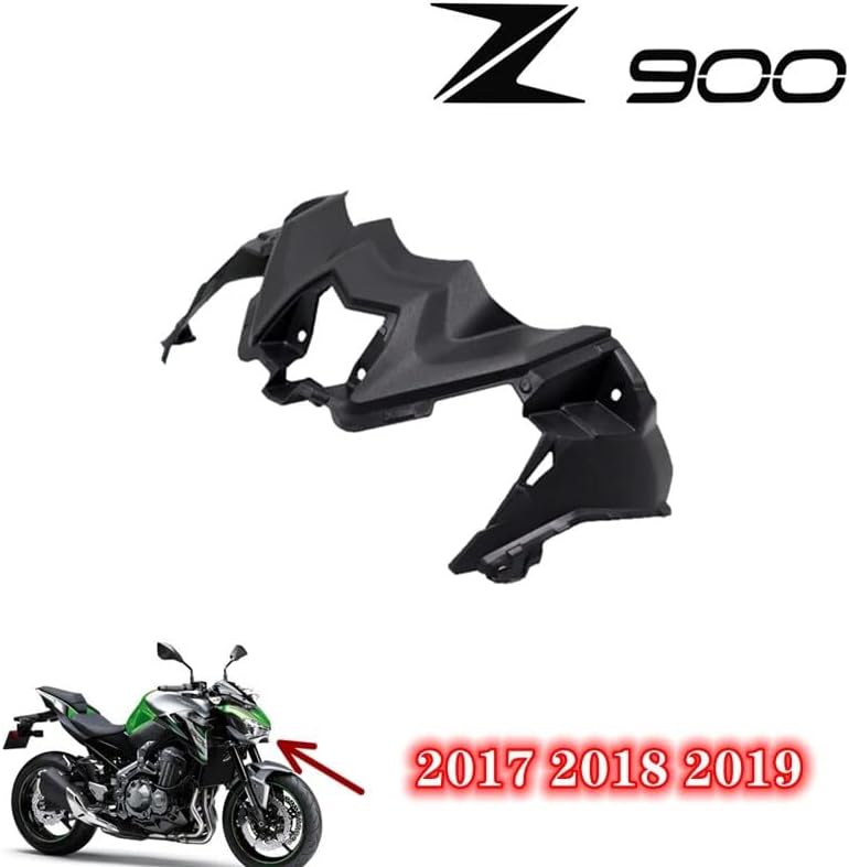 Motorcycle Windshield Suitable Compatible with Kawasaki Z900 z900 2017 2018 2019 Hood Middle Panel, Headlight Front Cover Middle Lip Fairing 17-19