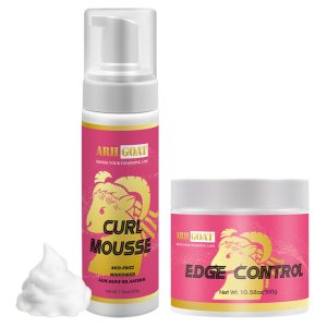 10.58oz Perfect Edge Control con Natural 7.06oz Hair Mousse Set Aloe para peinar el cabello rizado, gel de borde de aceite de oliva de espuma para 10.58oz Perfect Edge Control con Natural 7.06oz Hair Mousse Set Aloe para peinar el cabello rizado, gel de borde de aceite de oliva de espuma para