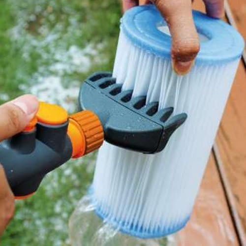 Aquatix Pro Limpiador de cartuchos de filtro de piscina y spa, elimina los residuos y la suciedad de los filtros de piscina en segundos, limpiador