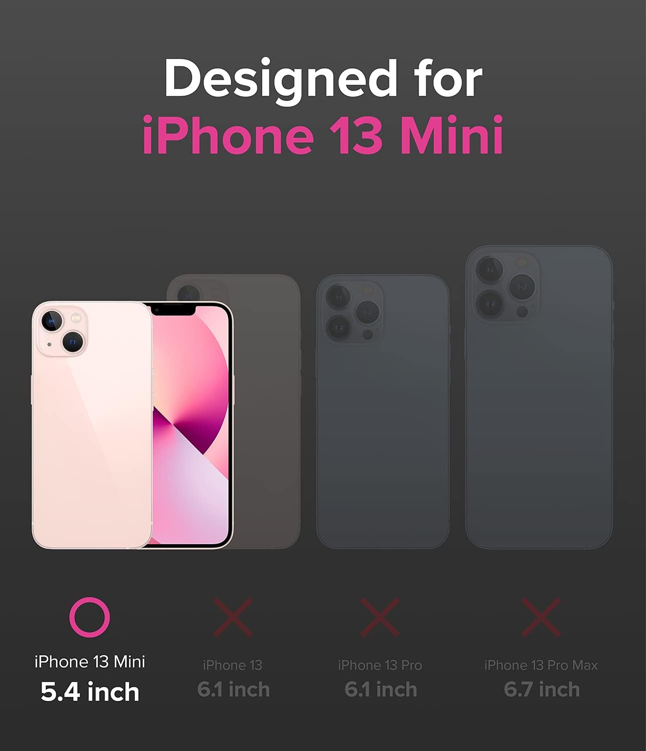 Ringke Onyx – Funda compatible con iPhone 13 Mini, diseño de impresión de seda, resistente, a prueba de golpes, TPU antideslizante, funda para