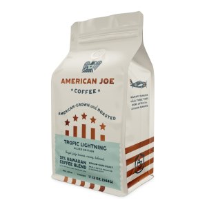 American Joe Tropic Lightning 51% café especial cultivado en Estados Unidos tostado en Kansas City medio oscuro Grano entero de 12 onzas de café American Joe Tropic Lightning 51% café especial cultivado en Estados Unidos tostado en Kansas City medio oscuro Grano entero de 12 onzas de café