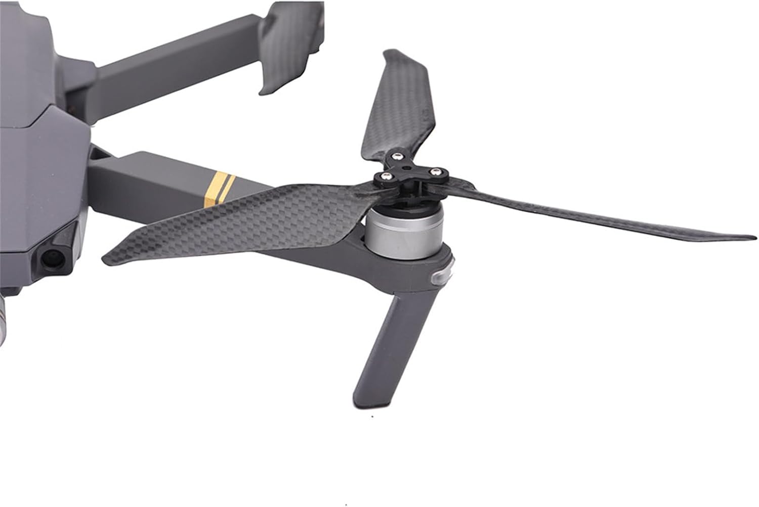 2 pares de hélices avanzadas de fibra completa de bajo ruido, 3 adecuadas para DJI Mavic Pro Drone Drone Frame 250 (gris, talla única)