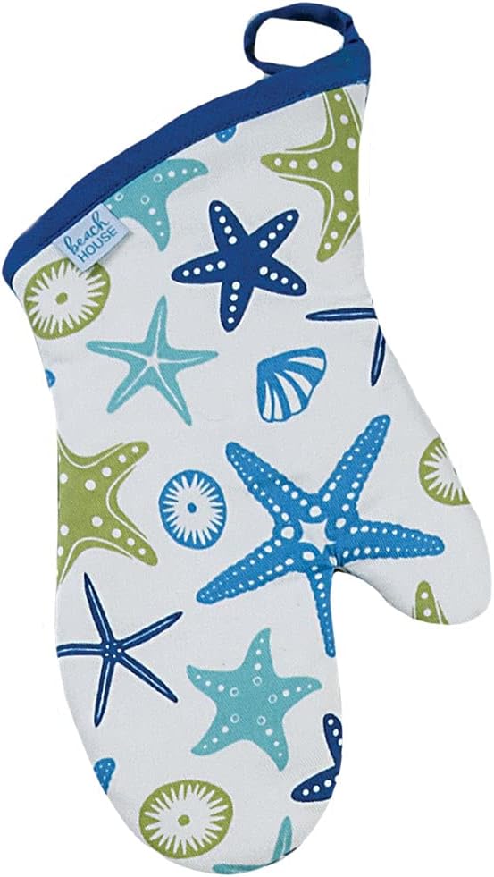 Kay Dee Designs – Paquete de 4 piezas de cocina con estrella de mar, 2 toallas de doble propósito, 1 agarradera y 1 guante de horno