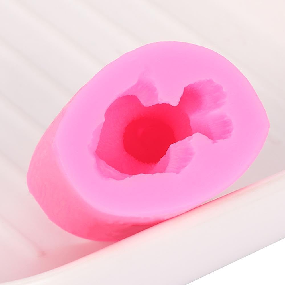 Molde de silicona para gatos 3D, mini molde de jabón para gatito, lindo molde de vela de gato, para bricolaje, galletas, fondant, pastel,