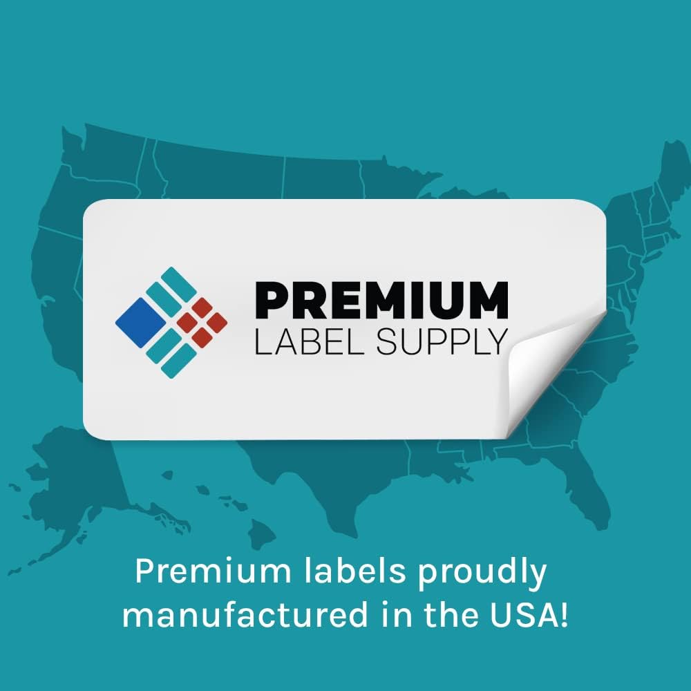 Premium Label Supply Etiquetas adhesivas blancas para dirección  4 x 1 pulgada  Compatible con láserinyección de tinta  (20 etiquetashoja), 100
