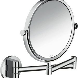 hansgrohe 42849000 – Espejo de afeitar universal circular moderno en cromo, 42849000 hansgrohe 42849000 – Espejo de afeitar universal circular moderno en cromo, 42849000