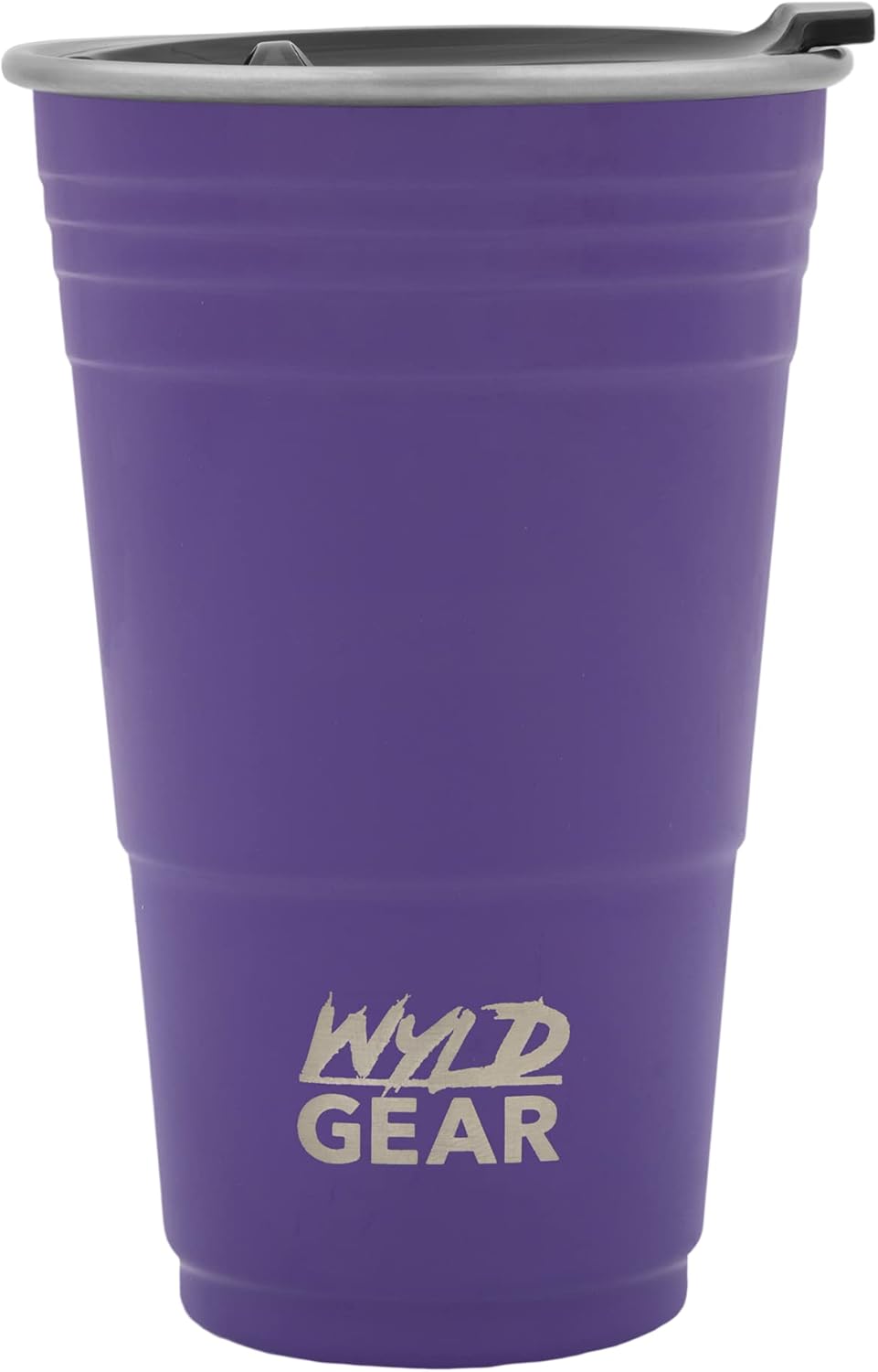 Wyld Gear Vaso de fiesta de acero inoxidable aislado de 24 oz, color morado