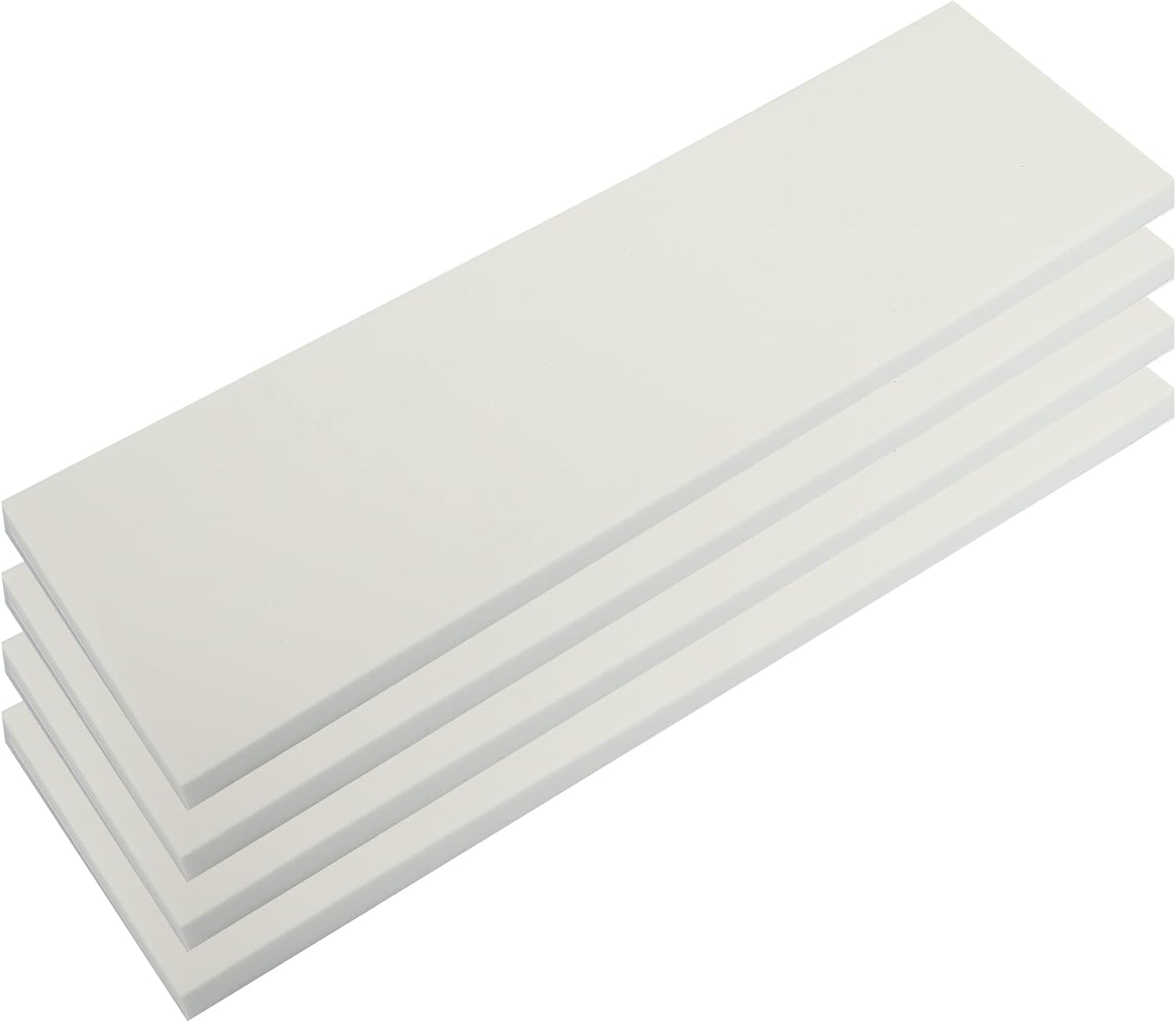 X AUTOHAUX 15.748 x 4.724 x 0.591in, 4 unidades, protector de pared para automóvil, garaje, puerta, anticolisión, impermeable, color blanco