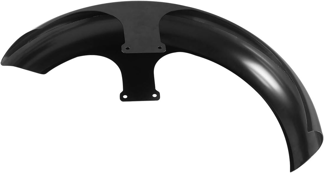 XMT-MOTO Guardabarros delantero de 26 pulgadas para Harley Davidson Custom Bagger Touring FLHT FLHX FLHR FLTR, negro sin pintar