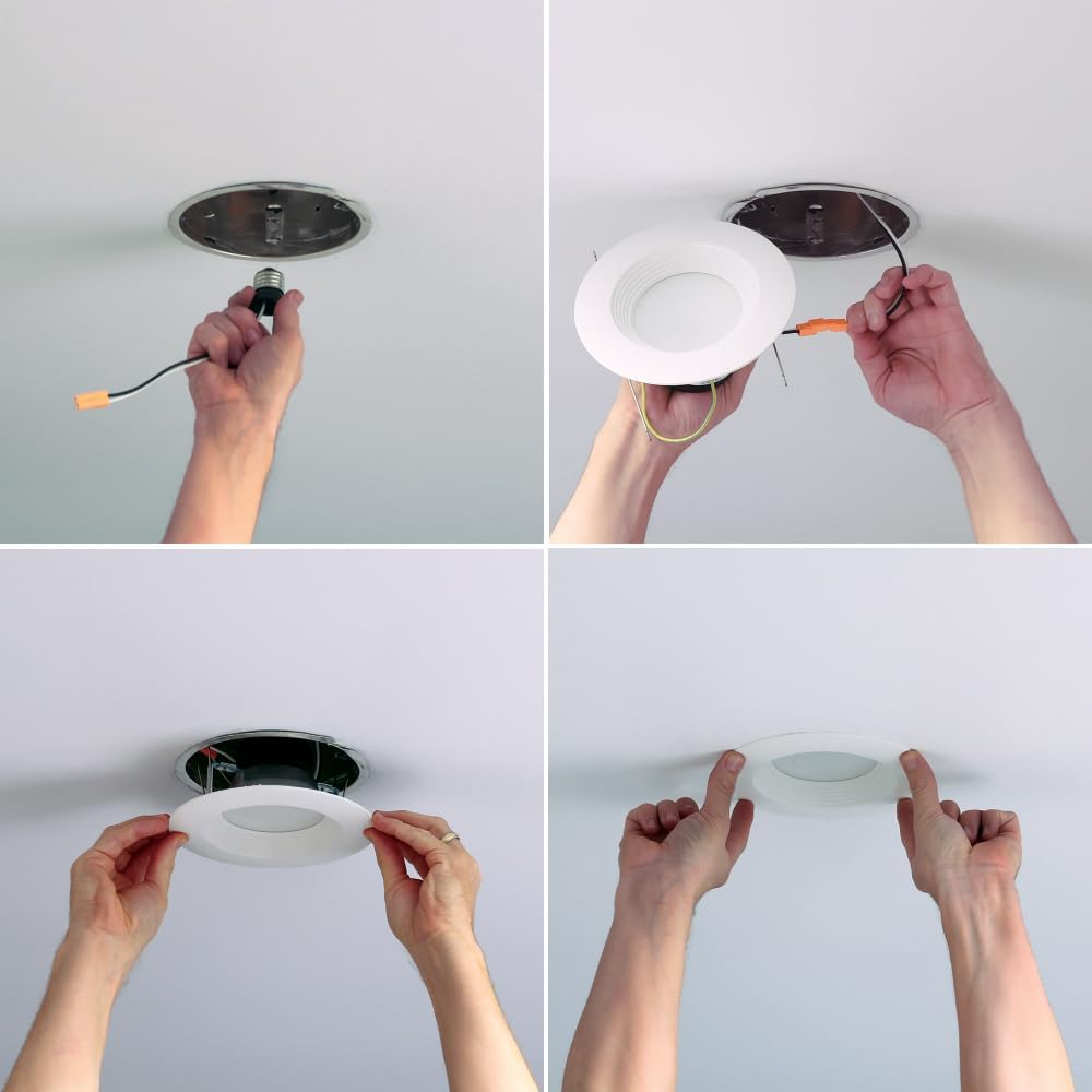 Halo LED integrado, cubierta renovada empotrable.