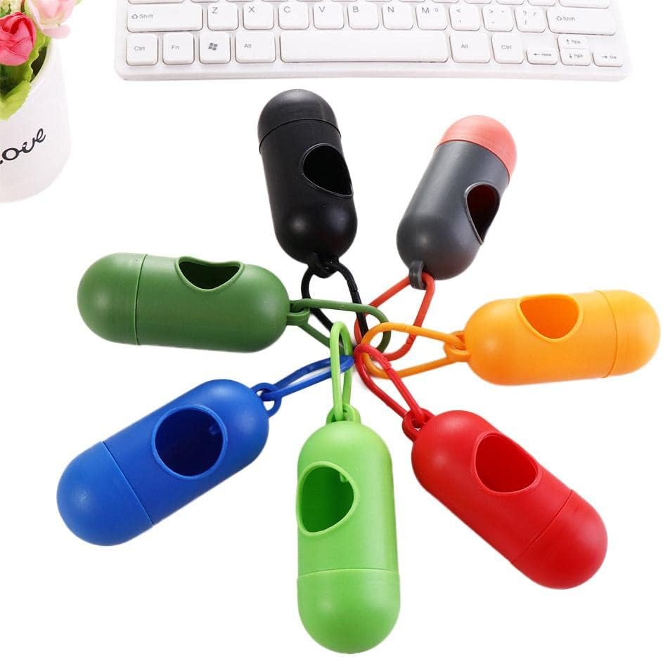 Dispensador de bolsas de excremento de perro, bolsa de basura para bolsas de basura, soporte para bolsas de basura de mascotas, para caminar, gatos,