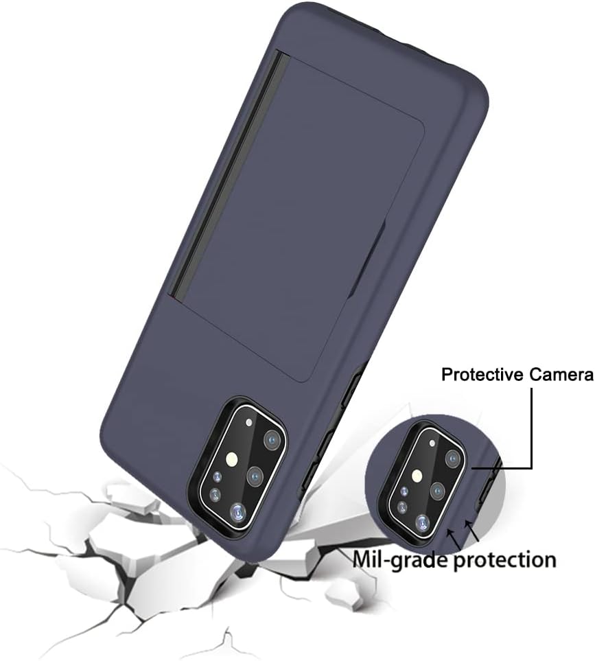 Asuwish Funda de teléfono para Samsung Galaxy A51 5GA 51 5G UW Verizon con protector de pantalla de vidrio templado y soporte para tarjetas,