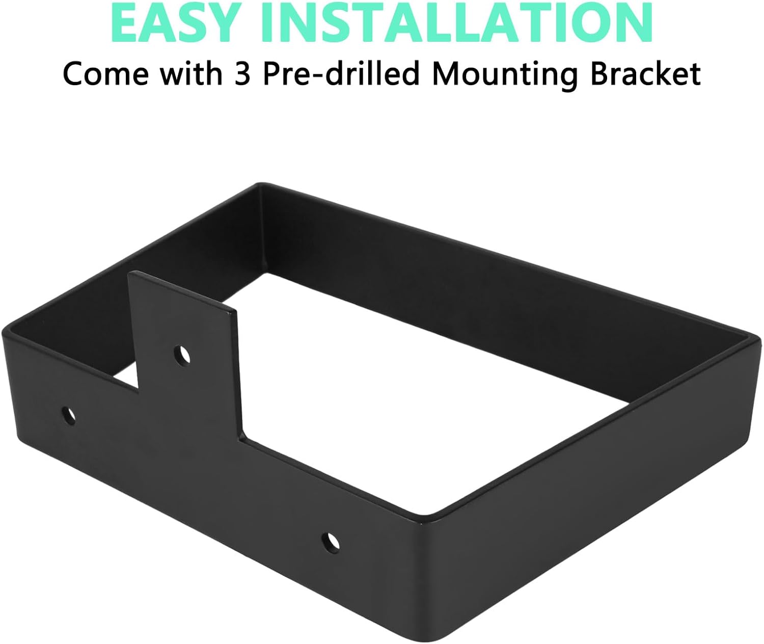 2 patas trapezoidales de metal de 6 pulgadas, patas negras para muebles, patas de mesa Fuirnture para armarios de TV de bricolaje, banco, mesitas de