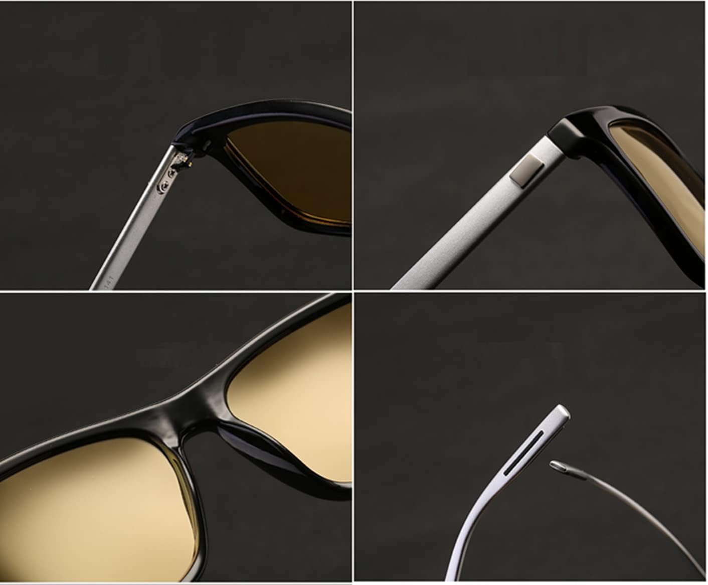 Gafas de visión nocturna para conducir, polarizadas antirreflejos, UV400, visión nocturna, gafas amarillas de seguridad para hombres y mujeres a la