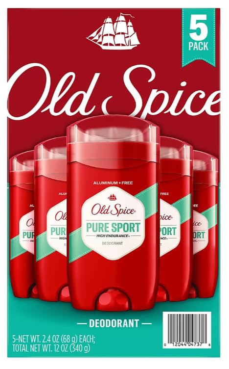 Old Spice Pure Sport – Desodorante corporal en barra de 12 onzas