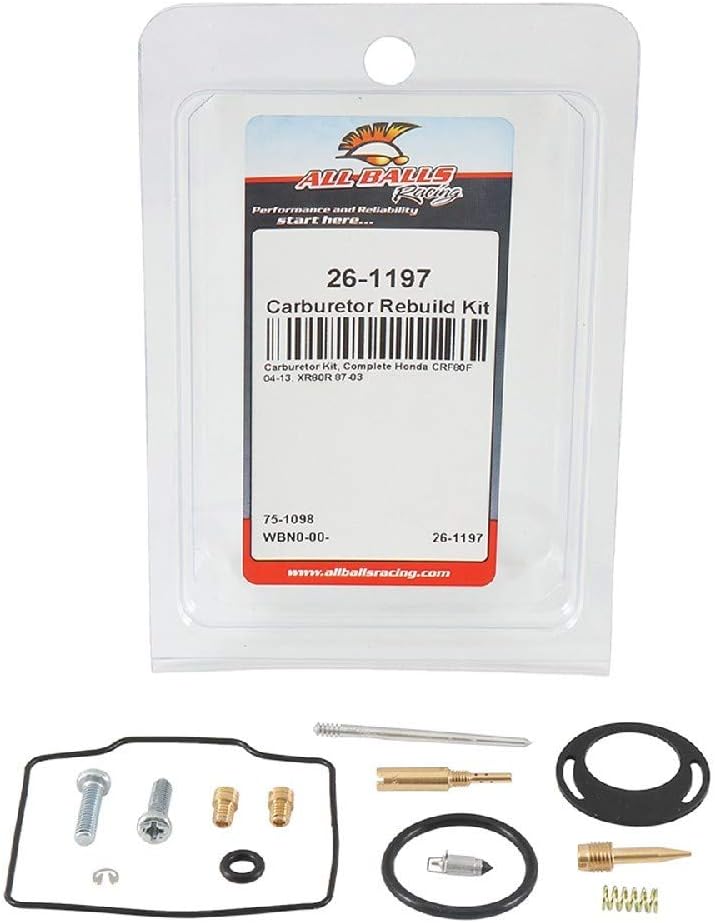 All Balls 26-1197 Kit de reparación de carburador (26-1197 Honda CRF80F XR80R 2000-2013)