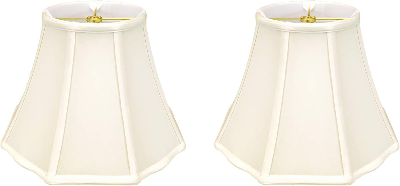 Royal Designs, Inc. BSO-701-12EG-2 – Pantalla básica de esquina exterior festoneada, 6.5 x 12 x 9.26 pulgadas, cáscara de huevo, juego de 2