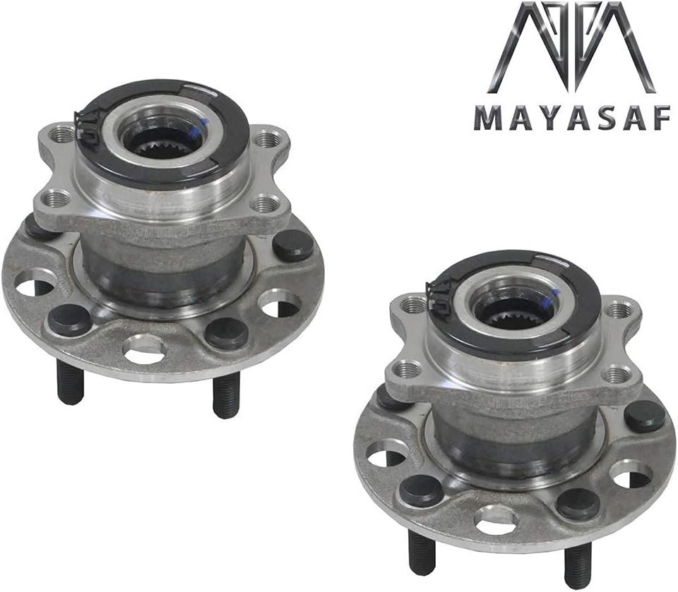 MAYASAF 512333 2 unidades, 4X4 4WD solamente Conjunto de cojinete de cubo de rueda trasera para Dodge calibre 2007-2008, para Jeep 2007-2017