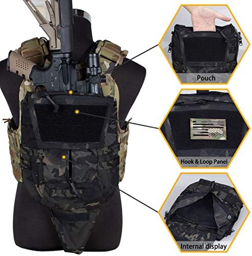 IDOGEAR Táctica Zip-on panel bolsa militar mochila chaleco accesorio bolsa para CPC AVS JPC2.0