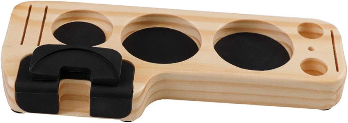 KLKCMS Soporte para filtro de café de madera, soporte para filtro de café, 51532.283 in2.126 in, práctico y duradero, tapete distribuidor de café