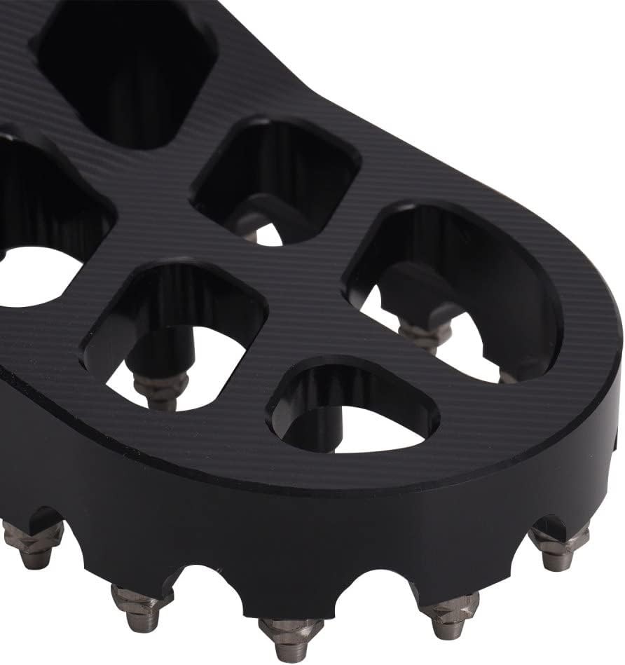 AnXin Estriberas para motocicleta de motocross, reposapiés CNC para KLX 110 KLX110 2002-2023 KLX110L 2010-2023 KX60 1998-2003 Pit Bike Negro