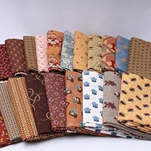 10 Fat Quarters – Paquete de 10 Fat Quarter de la Guerra Civil Americana de 1800 de calidad de reproducción histórica de telas de algodón M228.01 10 Fat Quarters – Paquete de 10 Fat Quarter de la Guerra Civil Americana de 1800 de calidad de reproducción histórica de telas de algodón M228.01