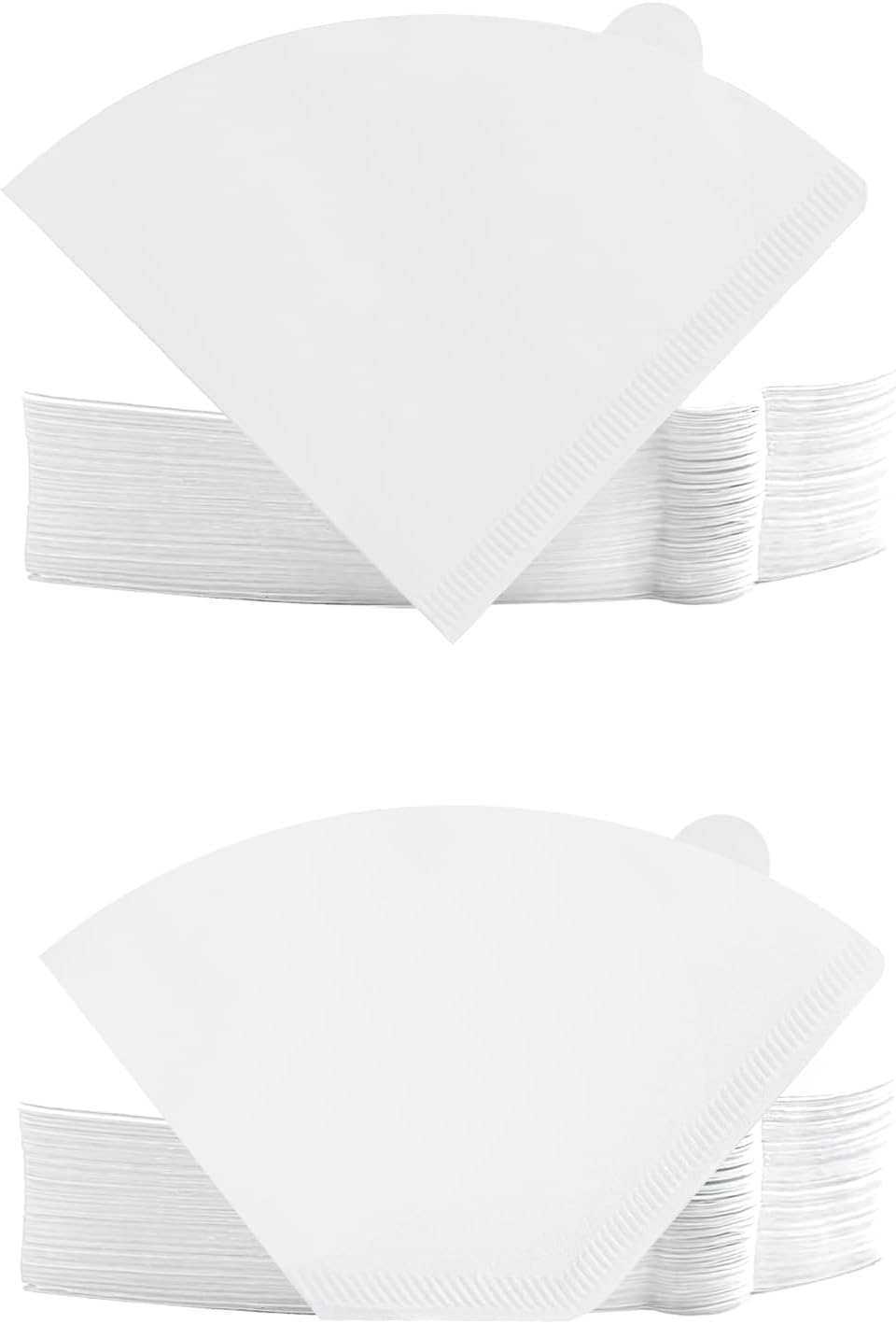 Filtros de café de papel, 200 unidades, desechables, para café preparado a mano (blanco, grande)