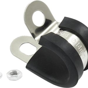 Piutouyar 24 abrazaderas de cable de acero inoxidable de 12 pulgada, abrazaderas aisladas acolchadas de goma, abrazaderas de alambre automotrices, Piutouyar 24 abrazaderas de cable de acero inoxidable de 12 pulgada, abrazaderas aisladas acolchadas de goma, abrazaderas de alambre automotrices,