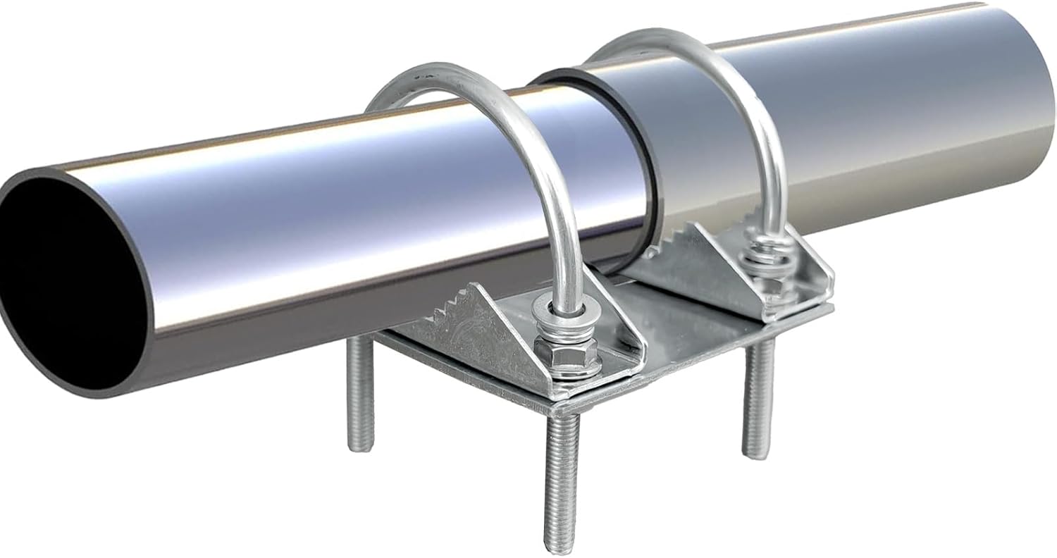 Soporte en U para adaptador de tubería Starlink, soporte de abrazadera de doble perno en U para montaje en poste Starlink, soporte de abrazadera de