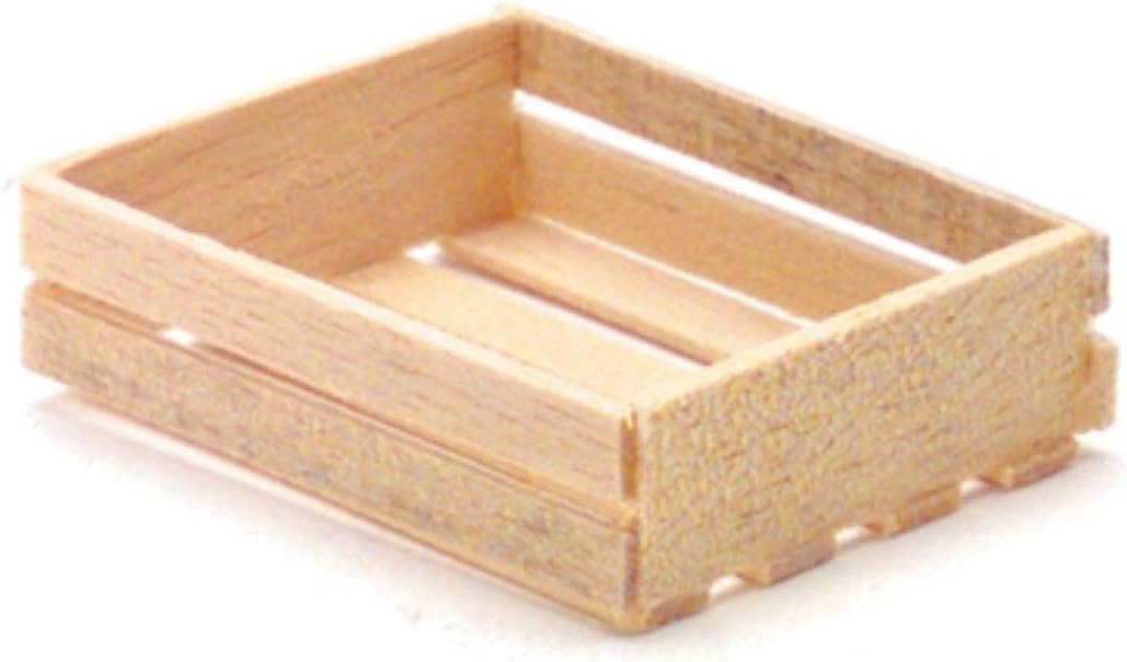 International Miniatures – Caja de frutas de madera en miniatura para casa de muñecas