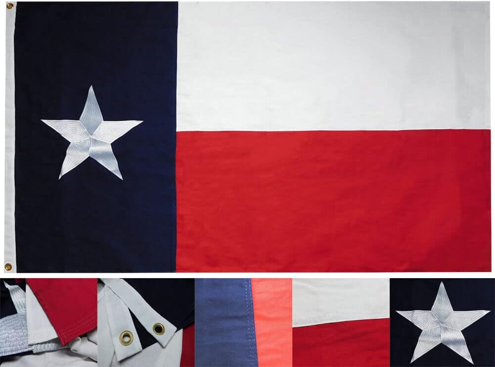 Premium State of (Fully Emb) 3×5 3’x5′ Cotton Flag RUF