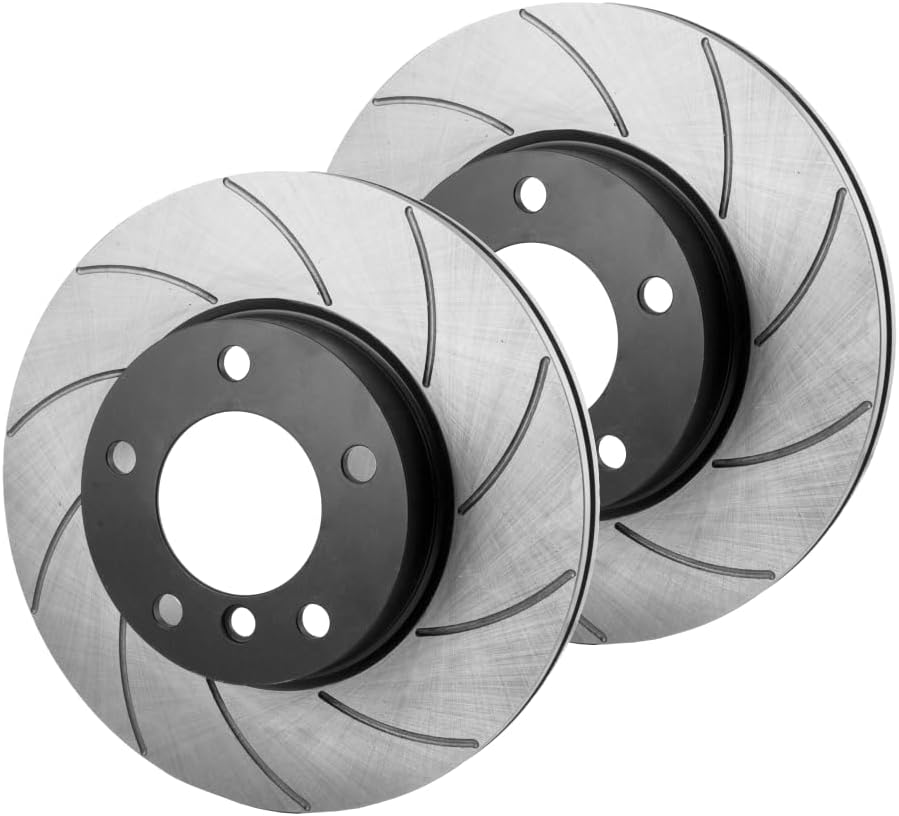 Grooves GT Sport – Rotores de disco de freno compatibles con OPEL ZAFIRA B VAN A05 2005 2006 2007 2008 2009 2010 2011 2012 2013 2014 2015-1666GVS –