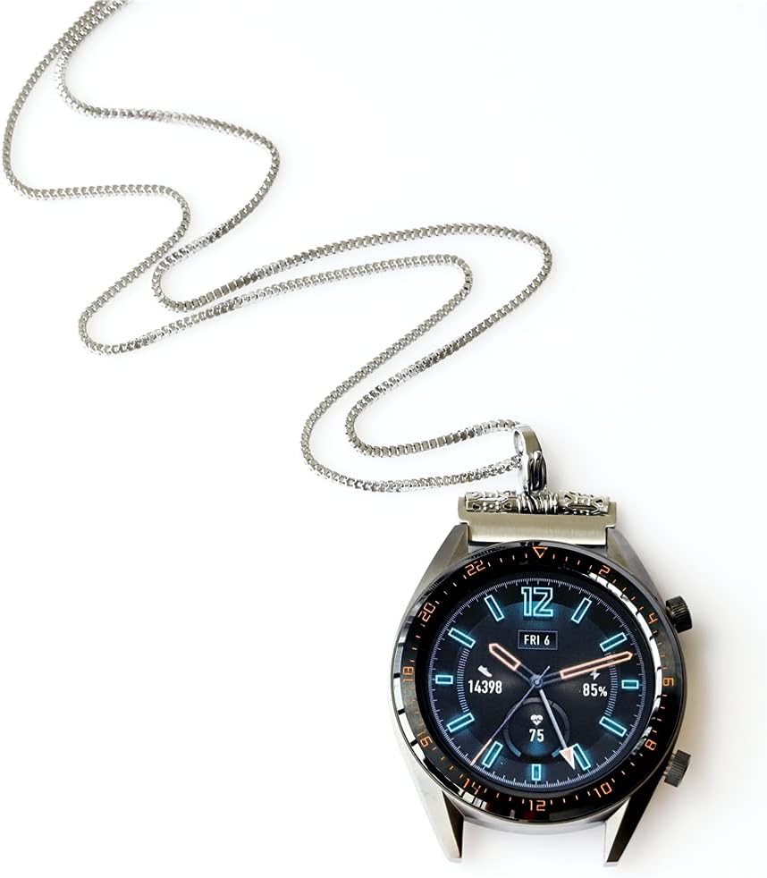 AgeratumWind Collar de acero inoxidable para reloj inteligente
