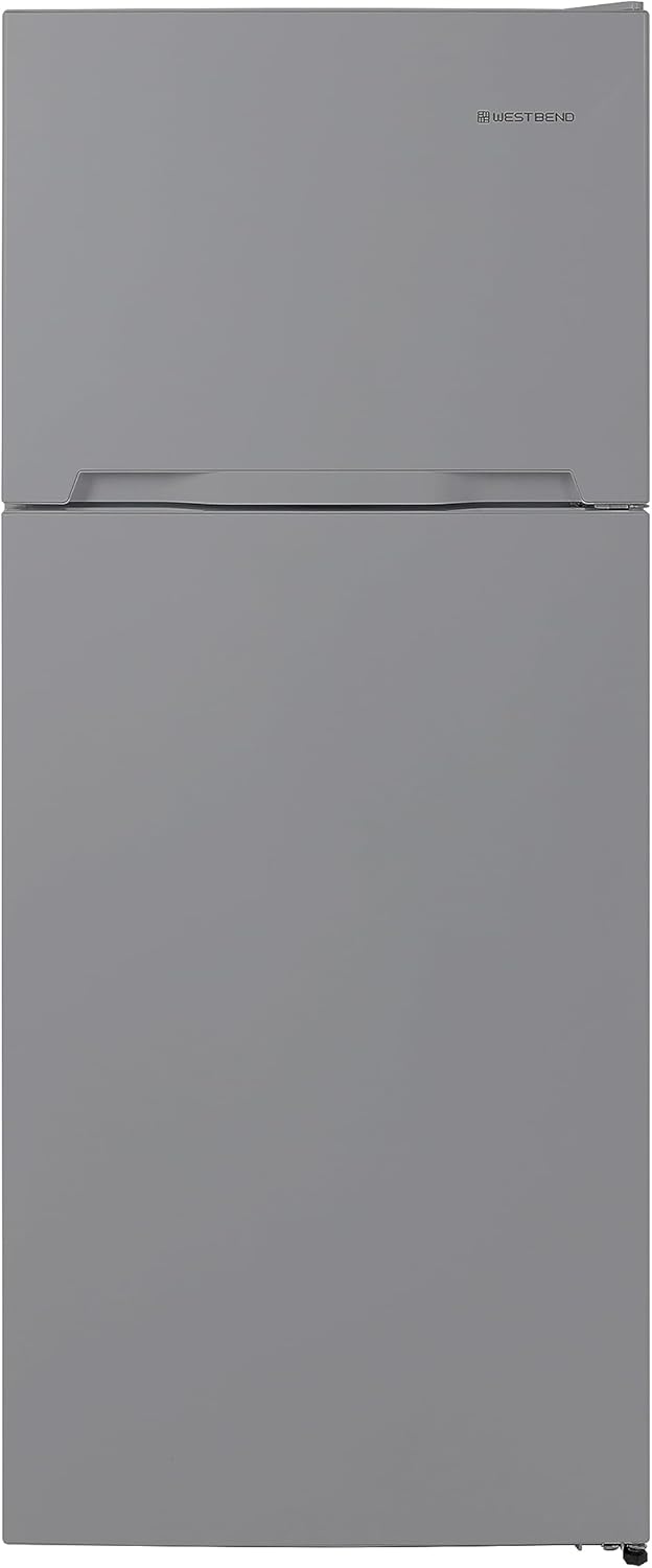 West Bend Refrigerador Frost Free de tamaño de apartamento, 14.3 pies cúbicos, metálico