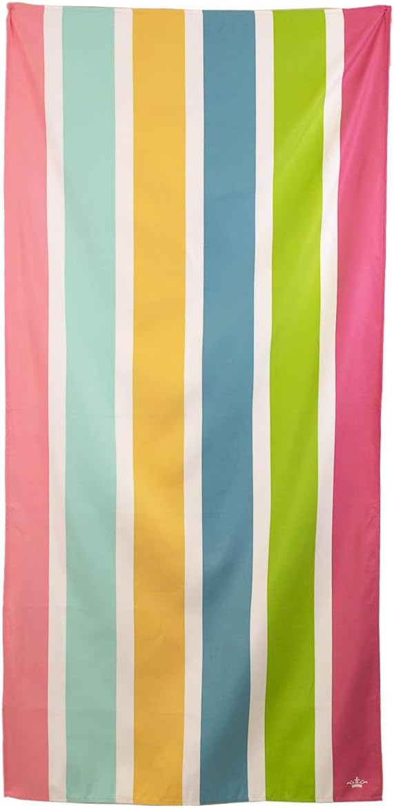 The Royal Standard Toalla de playa de microfibra 34×70, amanecer tropical en blancomulti