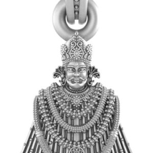 Colgante de plata de ley (92.5% de pureza) Dios Baba Khatu Shyam Ji para hombres y mujeres de plata pura Lord Baba Khatu Shyam Locket para buena Colgante de plata de ley (92.5% de pureza) Dios Baba Khatu Shyam Ji para hombres y mujeres de plata pura Lord Baba Khatu Shyam Locket para buena