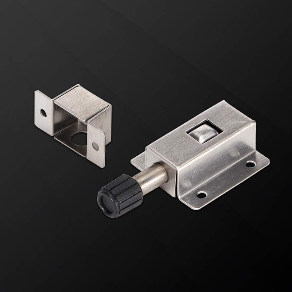Pestillo con resorte de tamaño pequeño  Cerradura de seguridad para puerta  Perno de barril de metal con resorte  Pestillo de puerta resistente de