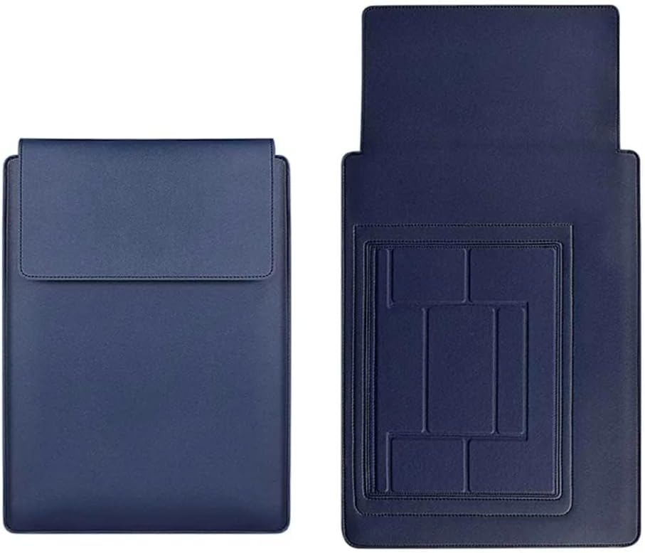 Funda protectora para laptop y soporte con alfombrilla para mousepad, material interior suave envuelto en piel sintética exterior, elegante,
