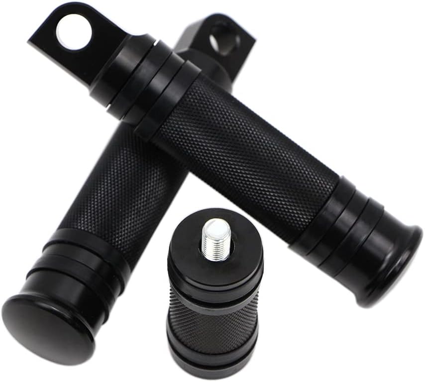 Juego de clavijas de palanca de cambios para motocicleta y reposapiés moleteado compatible con Harley-Davidson Sportster Dyna Touring macho con