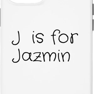 iPhone 14 Pro Max Personalized J is for Jazmin Name Student Kindergarten Girl Case iPhone 14 Pro Max Personalized J is for Jazmin Name Student Kindergarten Girl Case