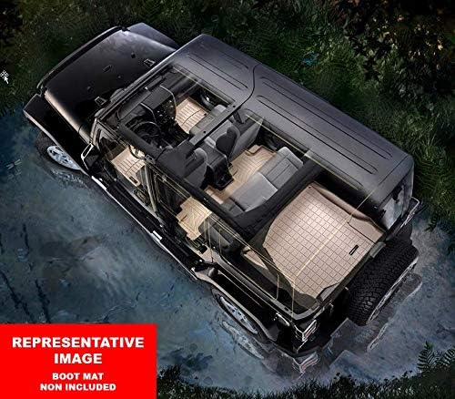 WeatherTech Revestimientos de suelo personalizados para Toyota Tundra – 1 y 2 fila (444081-440939), negro