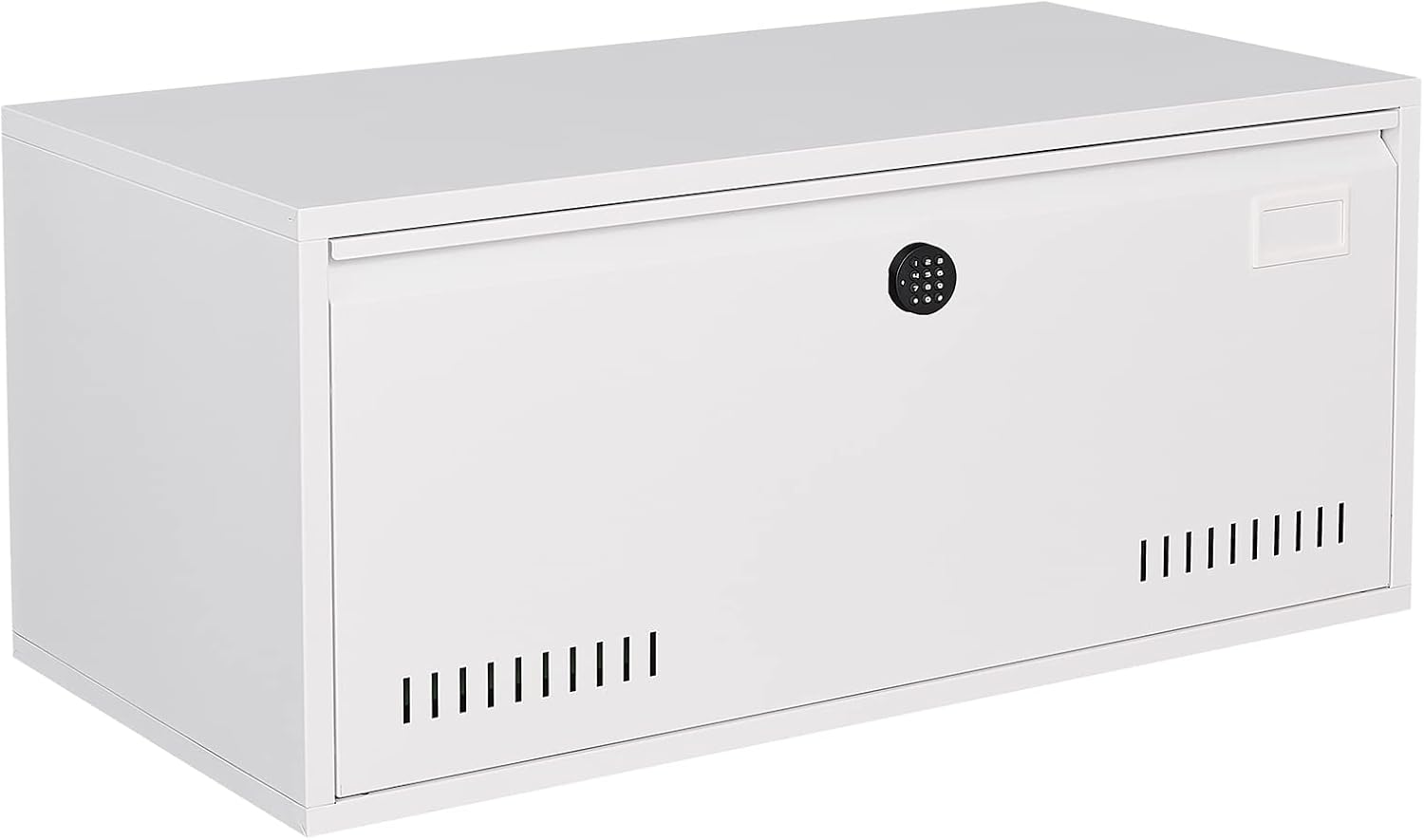 KUIKUI Archivador lateral digital electrónico con un solo cajón, archivador de metal con barra para colgar letras y documentos A4 para oficina en