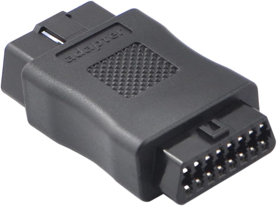 OBD2 OBDII Full 16 Pin macho a hembra OBD Cable Divisor Convertidor Adaptador para Diagnóstico Puerto Extensor (negro)