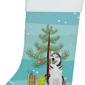 Caroline’s Treasures WDK3074CS Husky siberiano plateado y blanco #1 calcetín de Navidad para chimenea, medias colgantes de temporada de Navidad, Caroline’s Treasures WDK3074CS Husky siberiano plateado y blanco #1 calcetín de Navidad para chimenea, medias colgantes de temporada de Navidad,