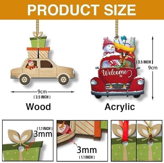 Adorno de Navidad con foto personalizada para árbol, regalos de Navidad personalizados en 2D para familiares y amigos, adorno de imagen