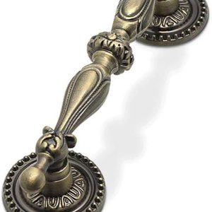 GOLDENTIMEHARDWARE Paquete de 6 tiradores de gabinete de 2.5 pulgadas, tiradores de cajón de bronce antiguo, estilo europeo vintage, manija de GOLDENTIMEHARDWARE Paquete de 6 tiradores de gabinete de 2.5 pulgadas, tiradores de cajón de bronce antiguo, estilo europeo vintage, manija de