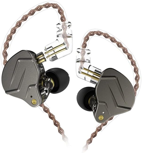 keephifi KZ ZSN Pro – Auriculares intrauditivos con cable en el oído, híbridos dinámicos, controladores de oído duales, desmontables, sin enredos,