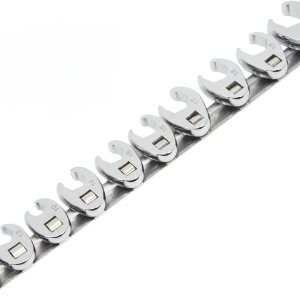 Fydun Juego de herramientas de llave de tuerca métrica, 10 piezas, juego de llaves de pie de cuervo, adaptadores de llave Crowfeet de 0.394 in a Fydun Juego de herramientas de llave de tuerca métrica, 10 piezas, juego de llaves de pie de cuervo, adaptadores de llave Crowfeet de 0.394 in a