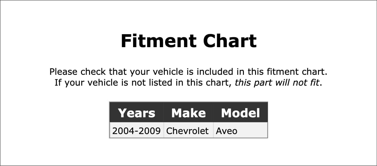 Perno de pinza de freno de disco delantero compatible con Chevrolet Aveo 2004 2005 2006 2007 2008 2009 PC-452055