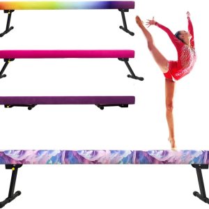 Viga de equilibrio de gimnasia ajustable y plegable de 6 pies, equipo de gimnasio en casa, fácil montaje y almacenamiento, no requiere herramientas, Viga de equilibrio de gimnasia ajustable y plegable de 6 pies, equipo de gimnasio en casa, fácil montaje y almacenamiento, no requiere herramientas,